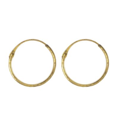Elegant Hoop Earrings - Gold Medium