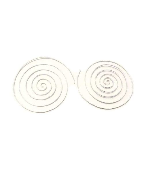 Hypnotise M' Earrings - Silver Large