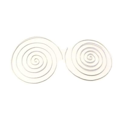 Hypnotise M' Earrings - Silver Large