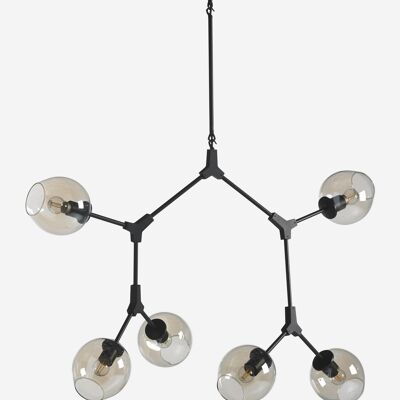 Molecule black pendant lamp