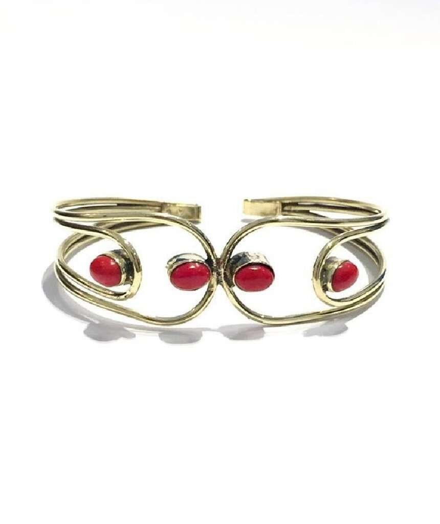 Quadra Stone Armreif - Rot