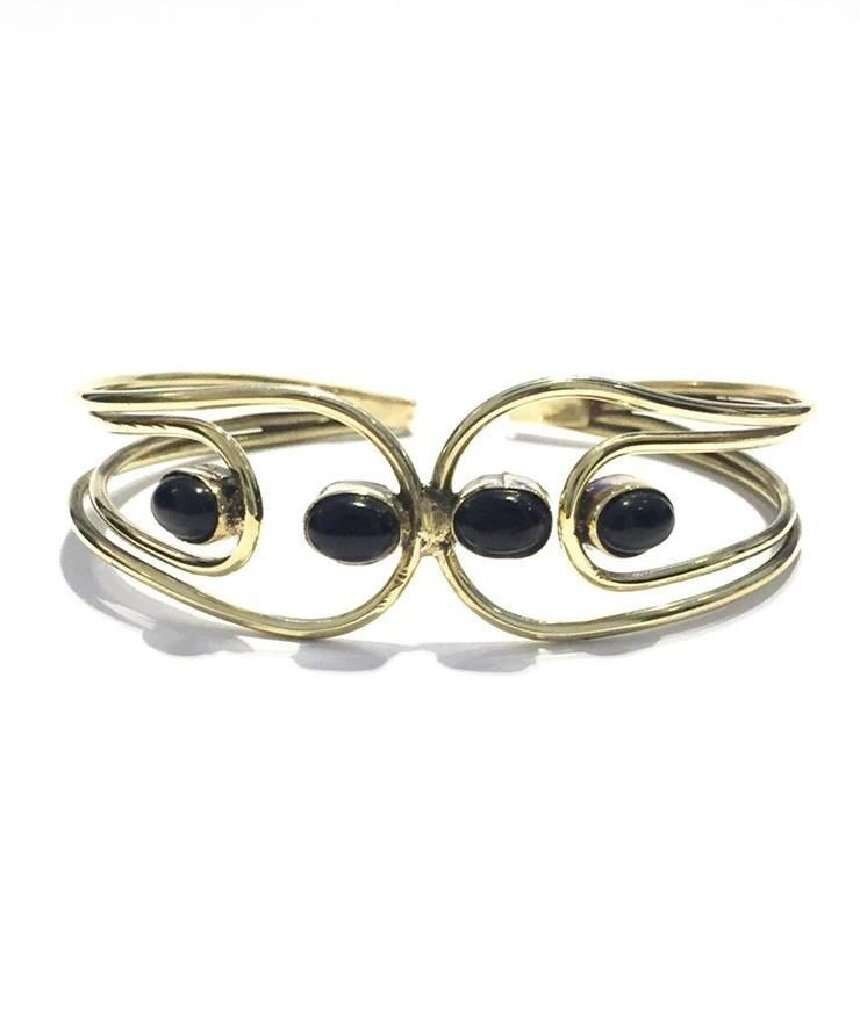 Quadra Stone Armreif - Schwarz