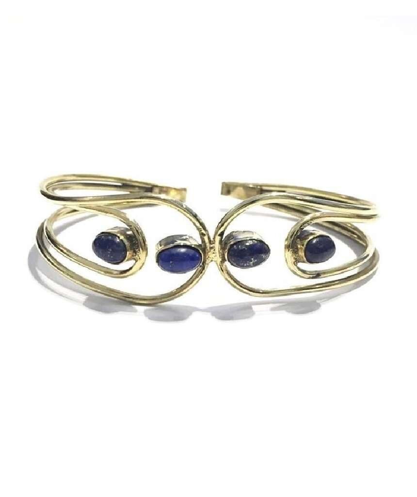 Quadra Stone Armreif - Blau