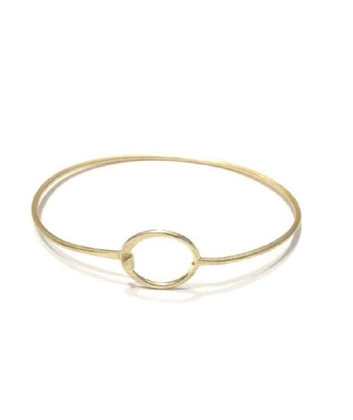 Circle Bangle Bracelet - Gold