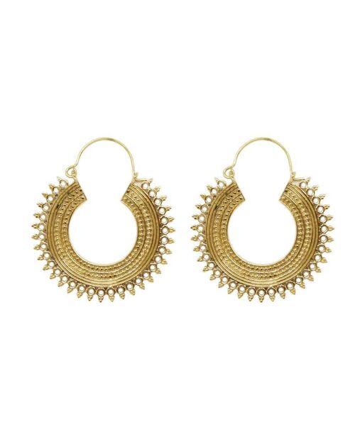 Gypsy Hoop Earrings - Gold Smalll