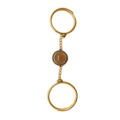 Double me Up Ring - Gold & Braun