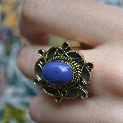 Sensual Stone Ring - Purple