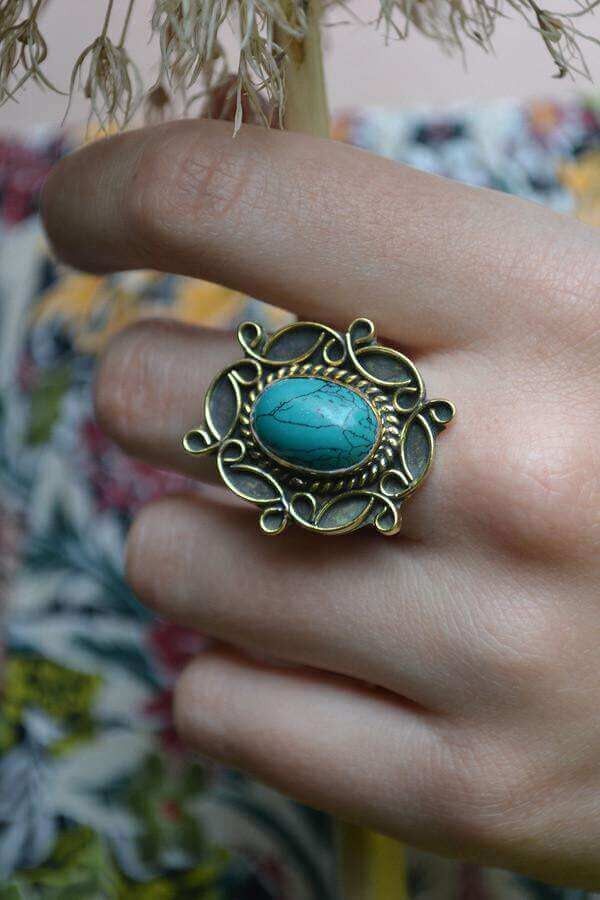 Bague Pierre Sensuelle - Turquoise