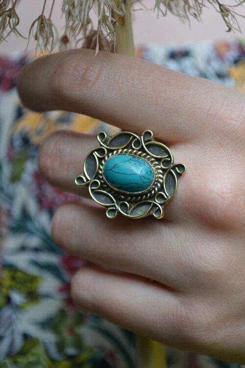 Sensual Stone Ring - Turquoise
