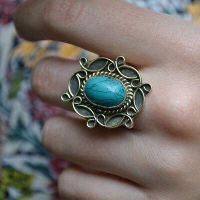 Sensual Stone Ring - Turchese