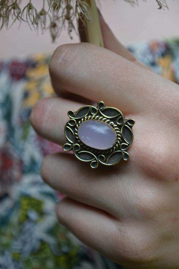 Bague Pierre Sensuelle - Gris
