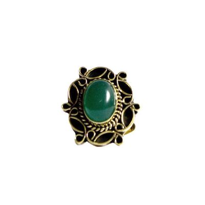 Anello di pietra sensuale - verde