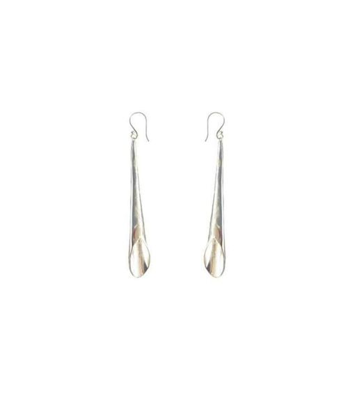 Flute Earrings - Silver Medium