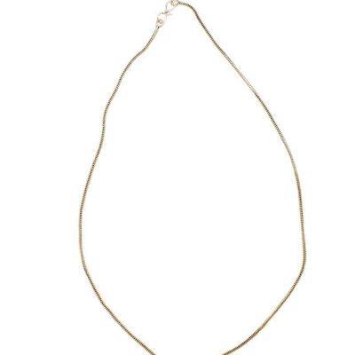 Collier Chaîne Simple Classique - Argent Moyen