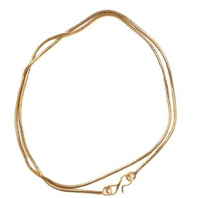 Collier Chaîne Simple Classique - Doré Moyen