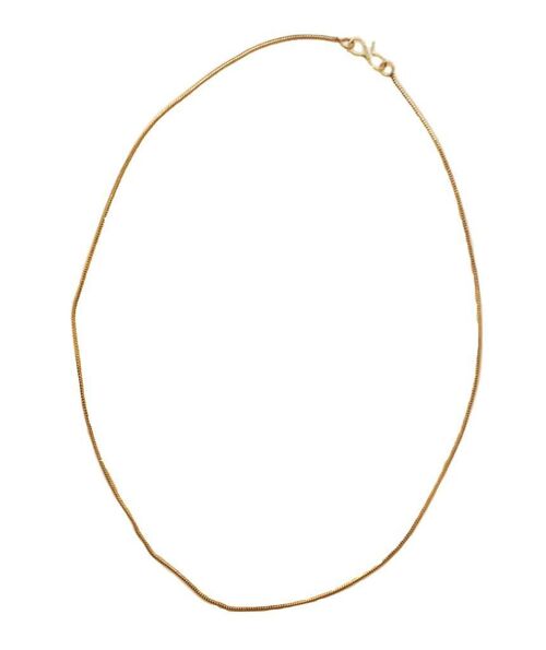 Classic Simple Chain Necklace - Gold Large