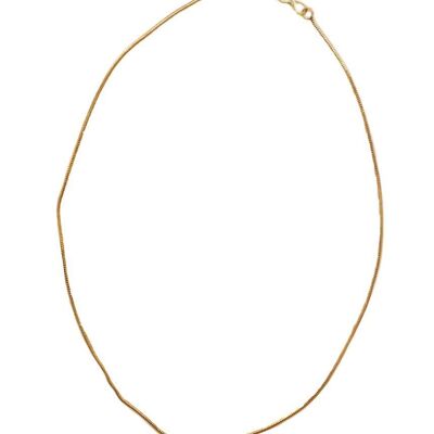 Classic Simple Chain Necklace - Gold Large