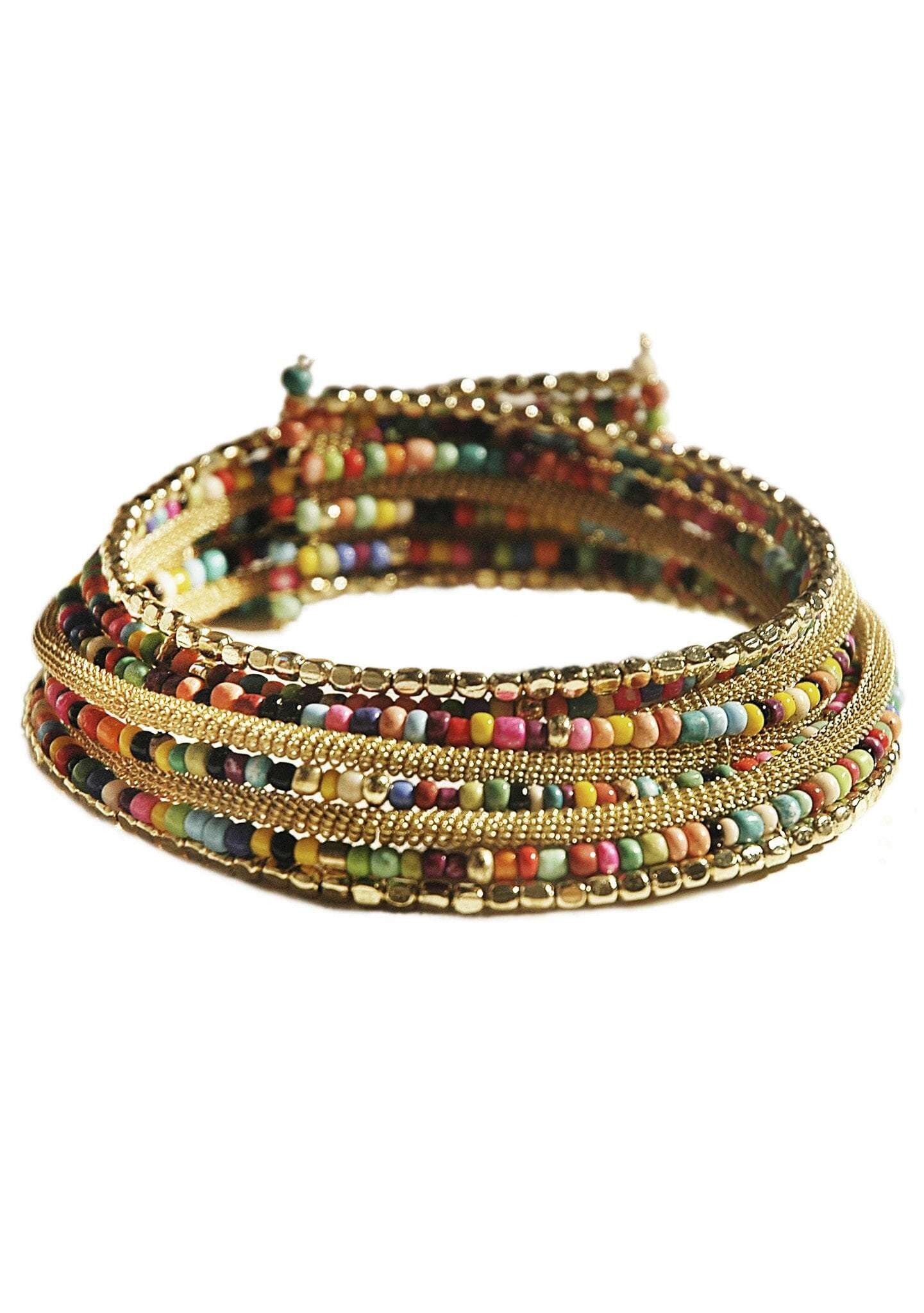 Colourful Pharoah's Choker - Multicolour Choker