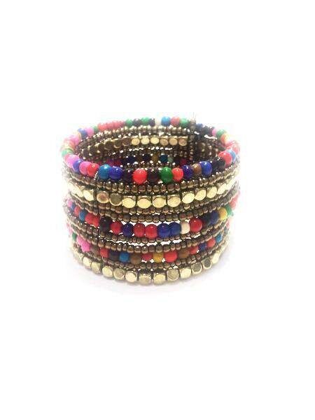 Colourful Pharoah's Choker - Multicolour Cuff