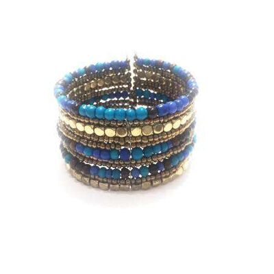 Gargantilla de Faraón de colores - Brazalete azul