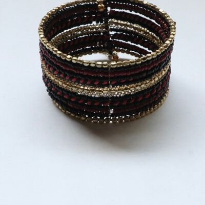 Colourful Pharoah's Choker - Black Cuff