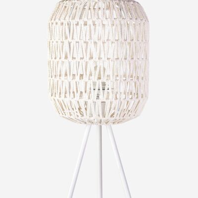 Cotton white table lamp