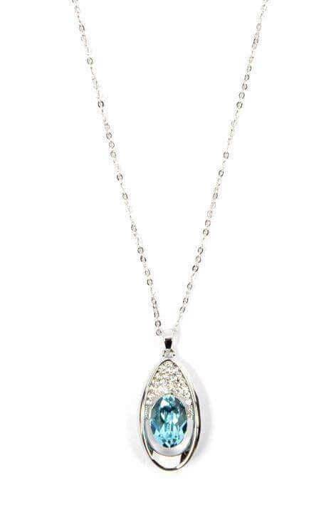 Magnifique collier Swarovski bleu