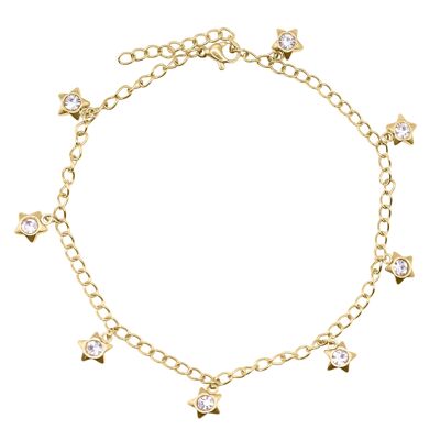 Serah Star Charm Anklet | 18K Gold Plated