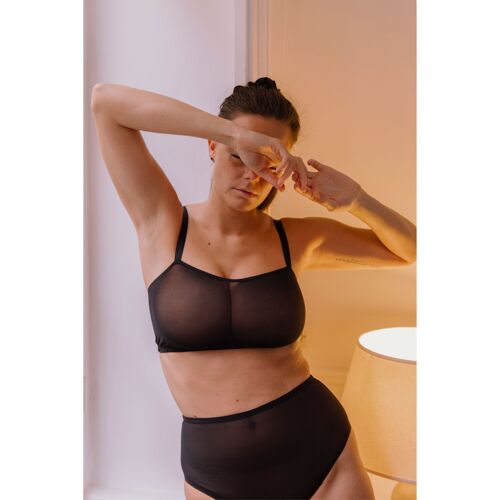 Wholesale sheer half cup bra For Supportive Underwear 