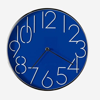 Reloj redondo azul 30 cm