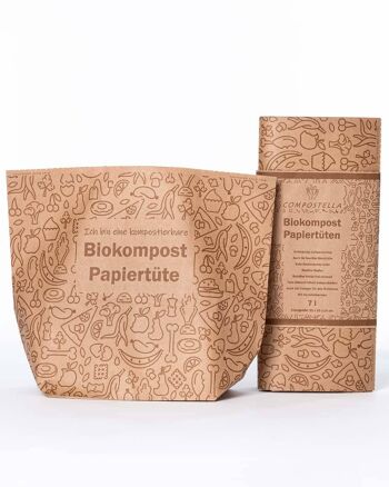 Sacs en papier compost biologique - Compostelle 2