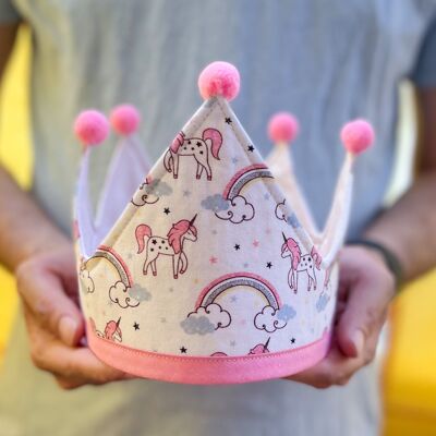 Birthday Crown - Rainbow Unicorns