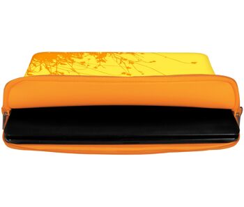 Digittrade LS114-11 Housse de protection Summer Designer pour ordinateurs portables et netbooks avec une taille d'écran de 29,5 cm (11,6 pouces) jaune-orange 2