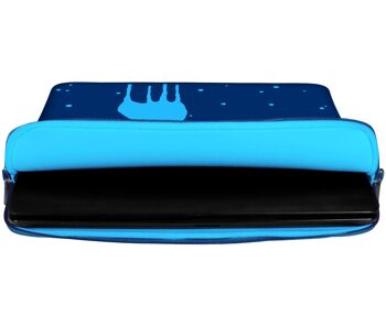 Housse de protection design Digittrade LS115-15 CariBlue pour ordinateurs portables et MacBook avec une diagonale d'écran de 38,1-39,6 cm (15,6 pouces) en néoprène bleu-turquoise 2
