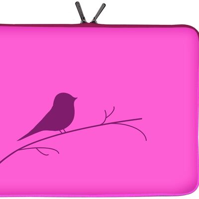 Custodia protettiva Digittrade LS122-13 Early Bird Designer per laptop e MacBook con una dimensione dello schermo di 33,8 cm (13,3 pollici) rosa-viola