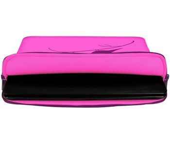 Digittrade LS122-13 Housse de protection Early Bird Designer pour ordinateurs portables et MacBook avec une taille d'écran de 33,8 cm (13,3 pouces) rose-violet 2