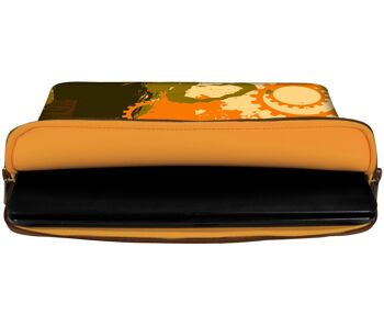 Digittrade LS128-15 Sun sacoche pour ordinateur portable design 15,6 pouces (39,1 cm) en néoprène pochette pour ordinateur portable pochette housse étui sac orange-doré 2