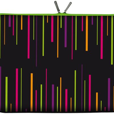 Digittrade LS129-15 Colors Designer notebook case 15.6 inches (39.1 cm) made of neoprene notebook case sleeve bag protective cover black purple-green
