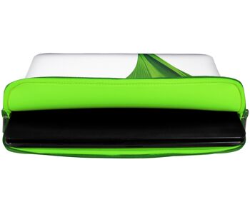 Digittrade LS138-10 Green Housse de protection Designer pour ordinateurs portables et tablettes avec une diagonale d'écran de 25,9 cm (10,2 pouces) vert-blanc 2