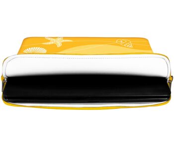 Housse de protection design Digittrade LS149-15 Summer Beach pour ordinateurs portables et MacBook avec une diagonale d'écran de 38,1-39,6 cm (15,6 pouces) en néoprène jaune-blanc 2