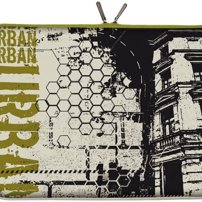 Digittrade LS152-17 Urban Designer funda para portátil funda para portátil 17,3 pulgadas (43,9 cm) funda para portátil funda para portátil funda para tablet city gris-verde