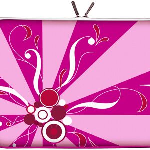 Digittrade LS155-17 Magic Rays housse pour ordinateur portable designer housse pour ordinateur portable 17,3 pouces (43,9 cm) housse pour ordinateur portable housse de protection pour ordinateur portable motif de sac rose-rose