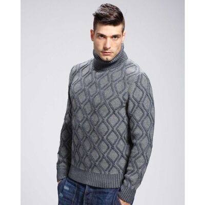 WOOL FISHERMAN SWEATER