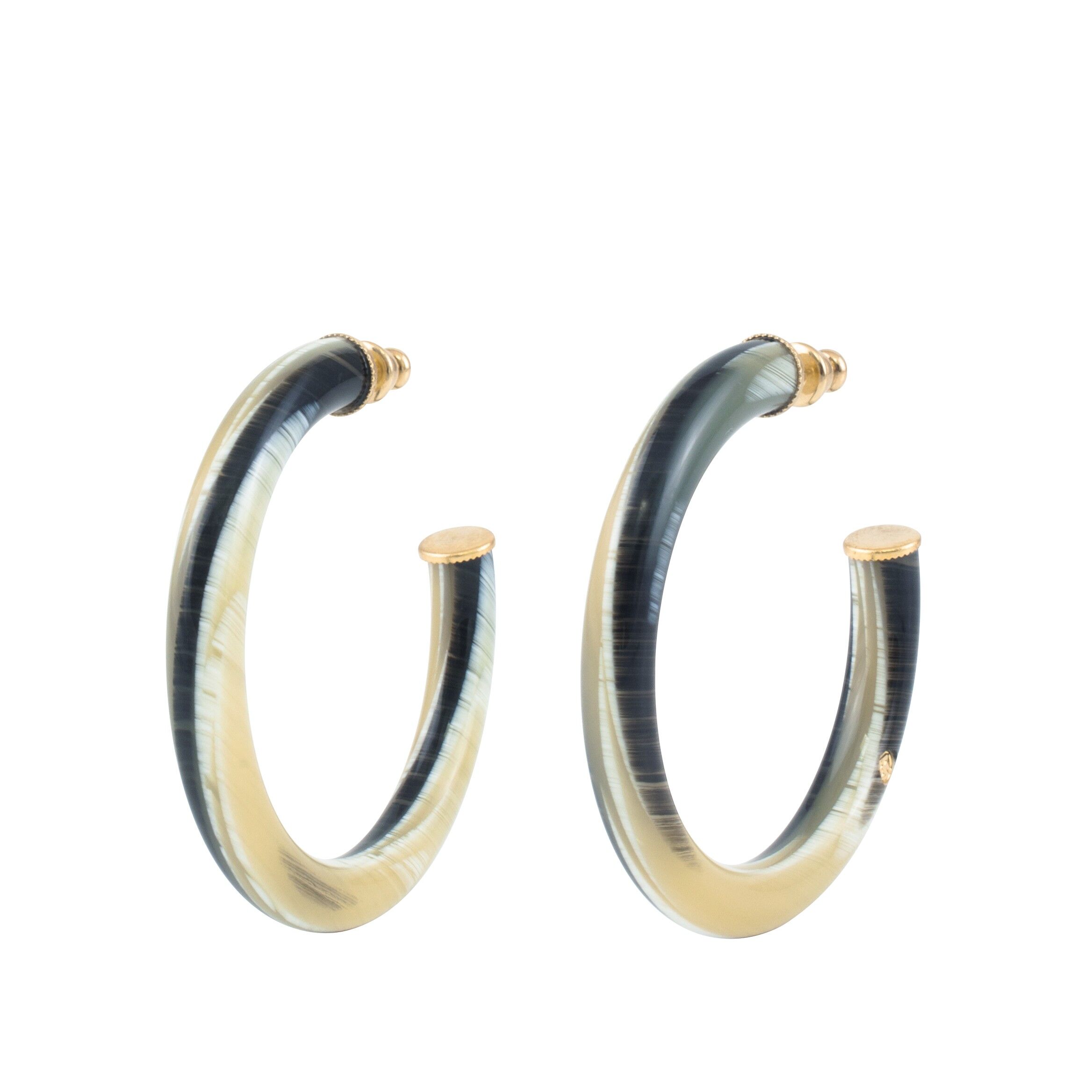 Aros LUNA Talla M Color Cuerno