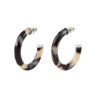 MARIE Hoop Earrings Size S Tokyo White