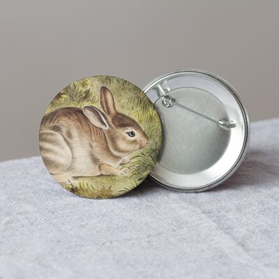 Bunny Button, Big Round Pin
