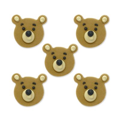 Teddy Bear Faces Sugarcraft Toppers