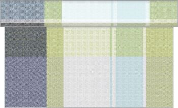 Chemin de table Marc en bleu-kiwi en Linclass® Airlaid 40 cm x 4,80 m, 1 pièce 1
