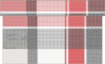 Chemin de table Marc en rouge-noir en Linclass® Airlaid 40 cm x 4,80 m, 1 pièce 1