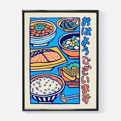 Póster "Desayuno Japonés" (Formato 30x40cm)